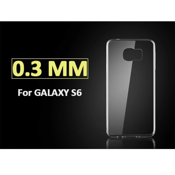 Samsung Galaxy S6 EDGE Slim TPU kotelo LÄPINÄKYVÄ Transparent