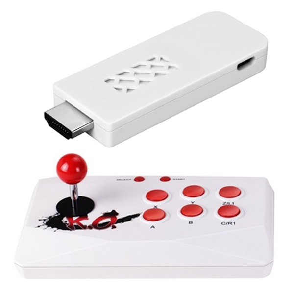 Retro Arcade Game Console Konsol Joystick Fighting Game Stick Support 2000 spel Vit