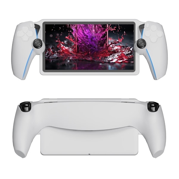 Silikon Skal Fodral för PS5 Portal Handheld Game Console Shockproof - Vit Vit