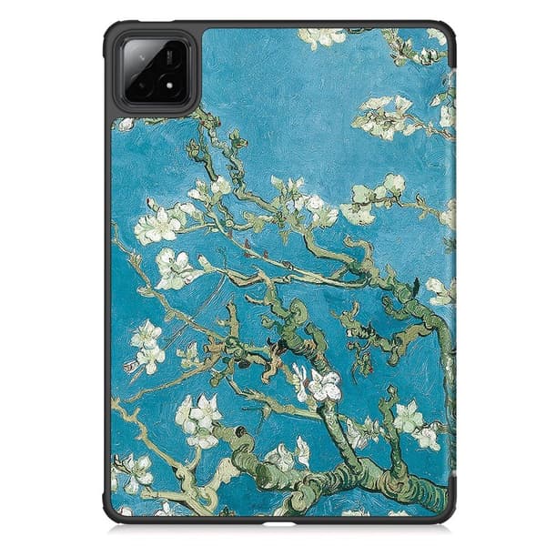 Slank Passform Dekselveske For Xiaomi Pad 7 Auto Vekking / Hvile - Aprikosblomst Green