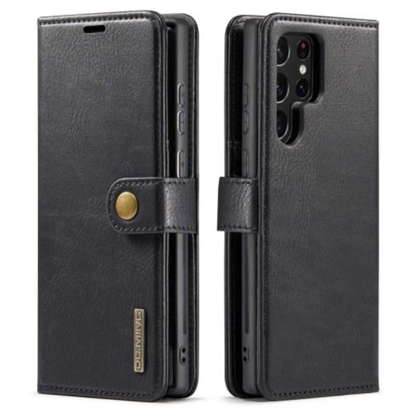 DG.MING til Samsung Galaxy S23 Ultra aftageligt 2-i-1 tegnebogsd Black