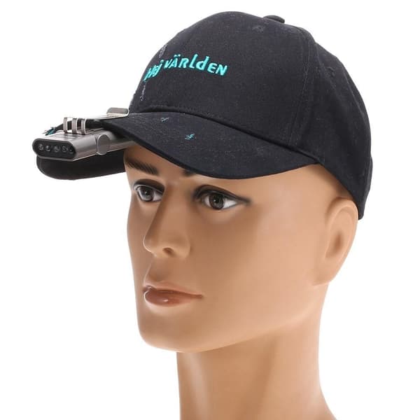 Clip Cap Light Genopladelig forlygte Håndfri lommelygte Black