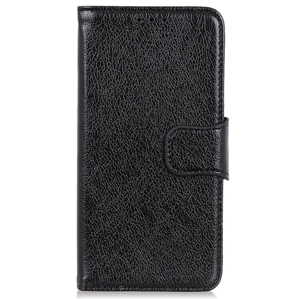 For Google Pixel 8a Case Nappa Texture Phone Cover Wallet Black