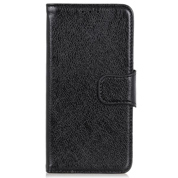 For Google Pixel 8a Etui Nappa-tekstur Split Telefondeksel Lommebok Black