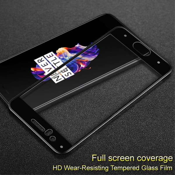 IMAK Full Size Tempered Glass Protector Film - OnePlus 5 Transparent