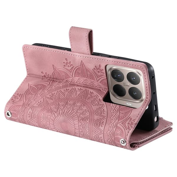 Xiaomi 17T Pro Lompakkokotelo Mandala Pink