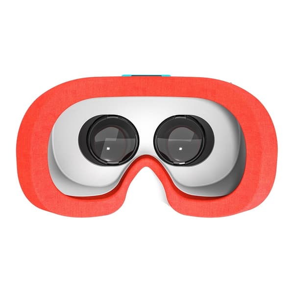 VR-headset med varmeavledende hodebånd og VR-briller kompatible med Nintendo Switch Blue