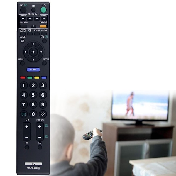 Fjernkontrollerstatning for RM-GD007 For Sony TV Black
