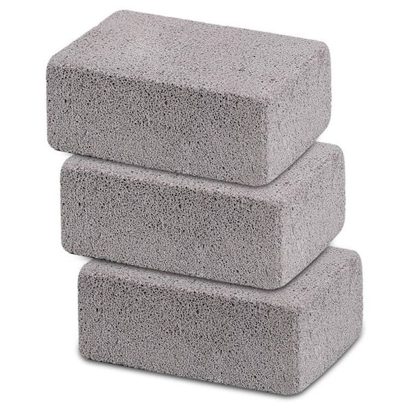 Grillskurestein BBQ Murstein Rengjøringsblokk Pimpstein Grey