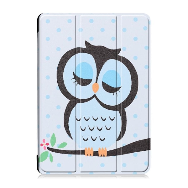Trifoldet stativetui til Lenovo Tab M10 TB-X605F/TB-X605L TB-X505F/TB-X505 sovende ugle Blue