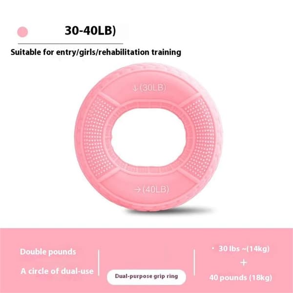 Handgreppsförstärkare Underarm Finger Handled Muskeltränar - 30 - 40lb Rosa Rosa