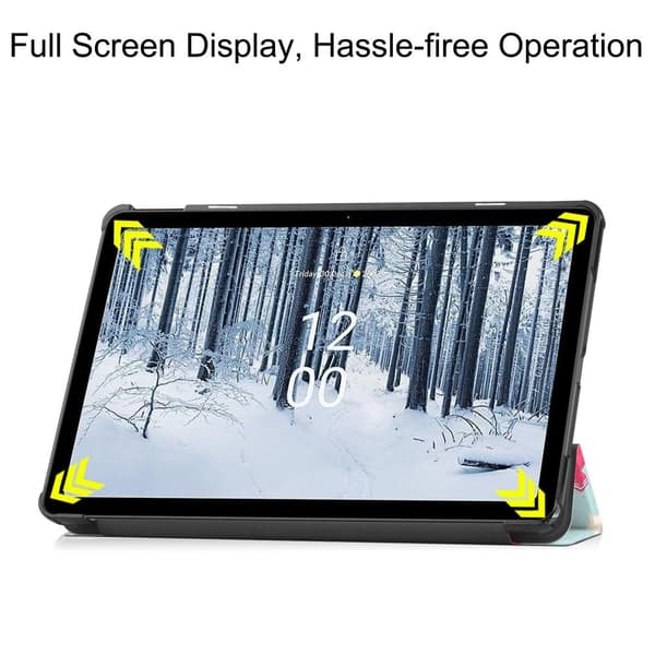 Nokia T21 Trifold Stand Sleep Wake - tabletin suojakotelo - Yksisarvinen Multicolor