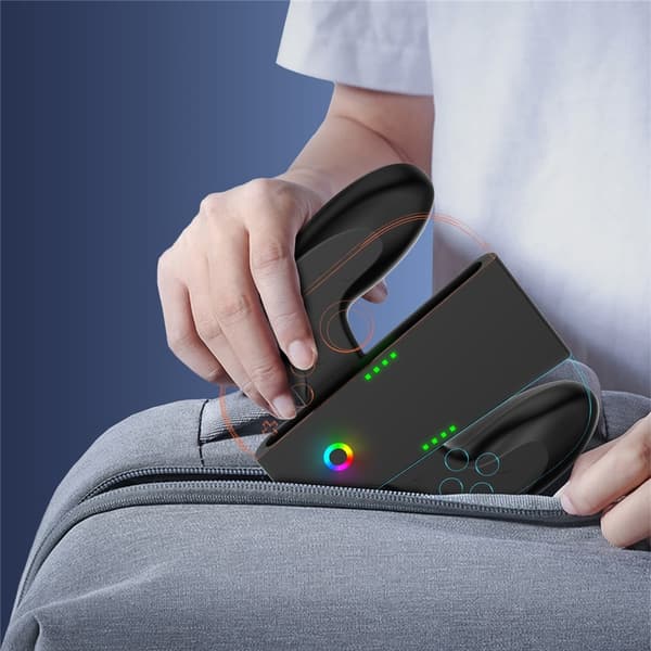 Kompatibel med Nintendo Switch 2 Joy-Con ladegrep med dobbel ladedokk Black