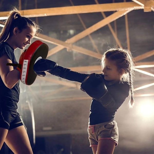 WOSWEIR 2st Boxning Karate Taekwondo Muay Thai Mitsar utrustning Mittsar Pads Röd
