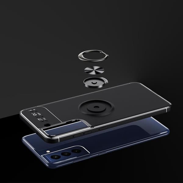 Fingerring Kickstand TPU Taske til Samsung Galaxy S21 FE Black