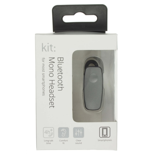 KIT Håndfri Bluetooth Mono Sølv Black