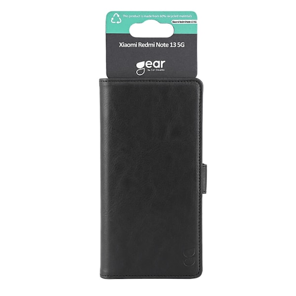 GEAR Wallet cover, sort til Xiaomi Redmi Note 13 Pro 5G Black