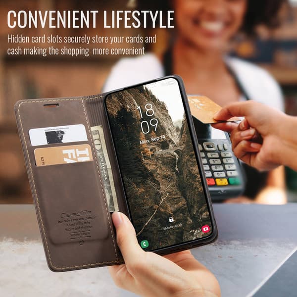CASEME Plånboksfodral Samsung Galaxy S26+ - Coffee Mörkbrun