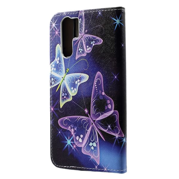 Pung Taske til Huawei P30 Pro - Smukke Sommerfugle Purple
