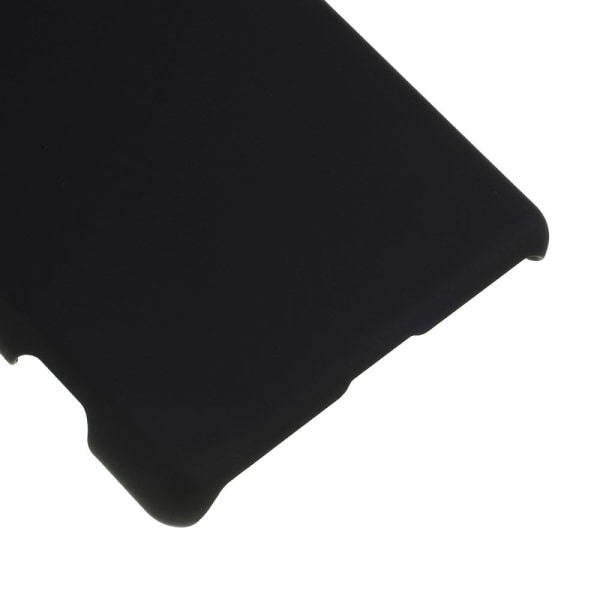 Gummibelagt hård plastcover til Sony Xperia 5 - Sort Black
