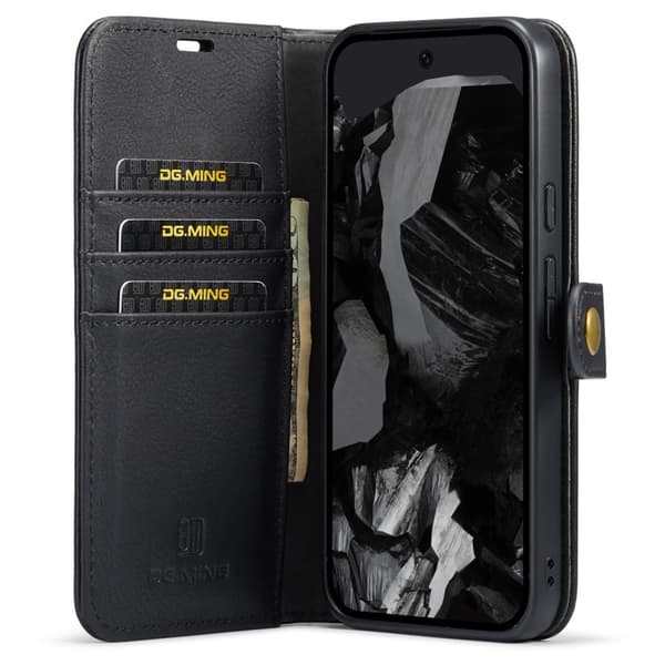 DG.MING Google Pixel 9 Pro XL Irrotettava 2 - in - 1 - lompakkokansi Black