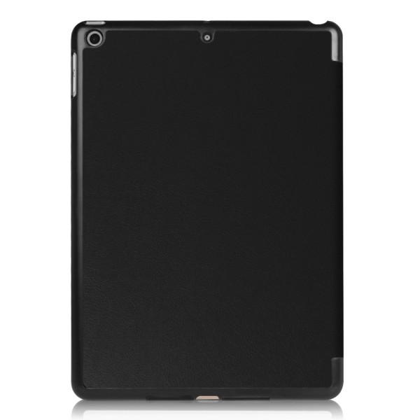 For iPad 9.7-inch (2017) Tri-fold Stand Tablet Case Cover - Black Black