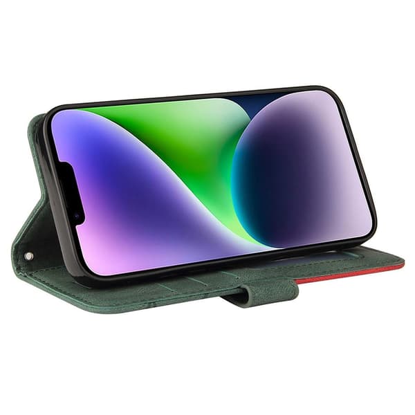 Til iPhone 15 Plus KT Series - 1 Dobbeltfarvet etui Green