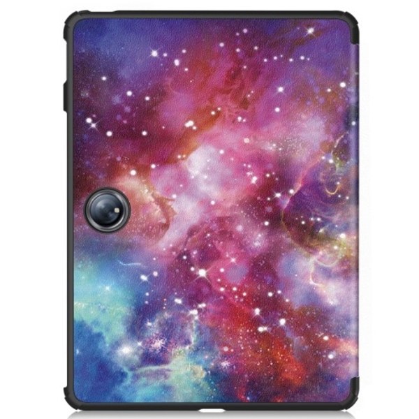 Til OnePlus Pad 2 Tri - fold Stand Wake/Sleep Cover Tabletetui - Space Multicolor