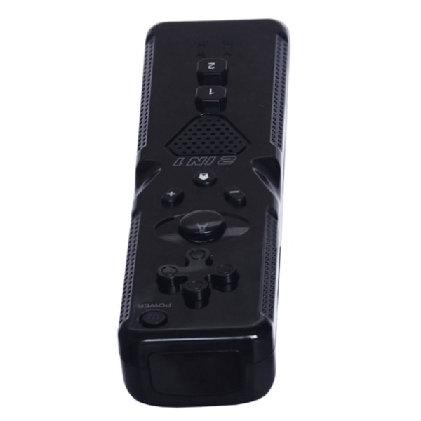 2-i-1 kompatibel med Wii Controller Motion Plus Black Black