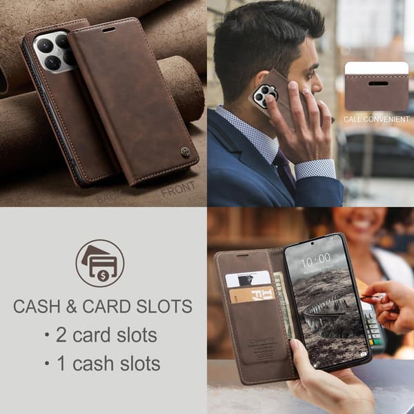 CASEME Til Xiaomi 17T Pungcover Brown