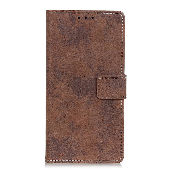 Retro Vintage Plånboksfodral till Pixel 6A - Brun Brun