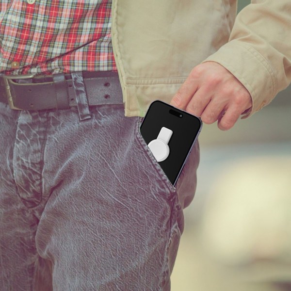 Trådløs USB-A hurtig magnetisk oplader til Apple Watch Series 1-8 White