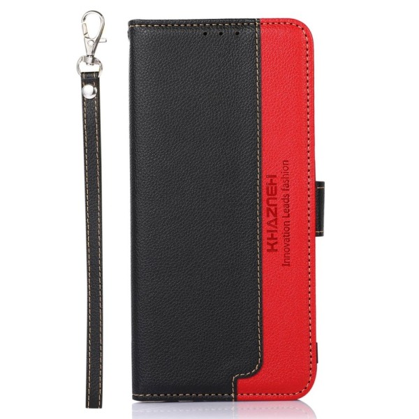 KHAZNEH Wallet case for Xiaomi 14 - Black-Red Black