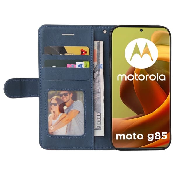 Til Motorola Moto G85 KT - serie - 1 dobbeltfarve Blue