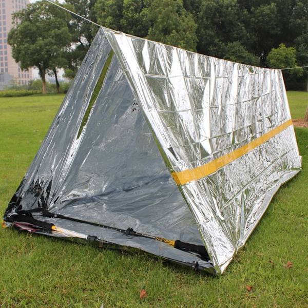 Emergency Shelter Rescue Survival Termeltelt 152x240cm Silver one size