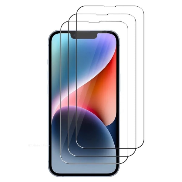 3 stk. Hærdet glas / skærmbeskyttelse til iPhone 15 plus Transparent