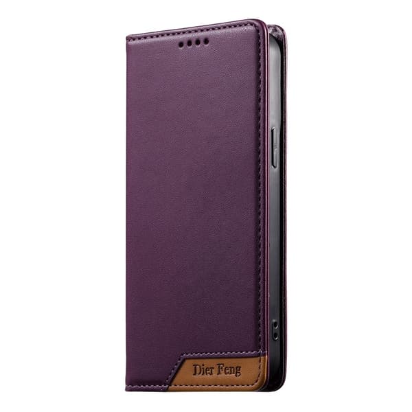 DIERFENG Lommebokdeksel med Hjørnelogo til Google Pixel 11 Pro XL Purple