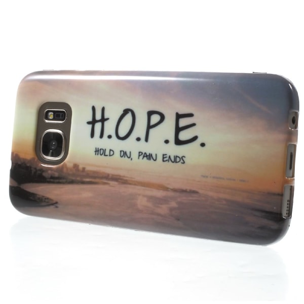 Samsung Galaxy S7 TPU cover - Hope On Pain Ends Transparent