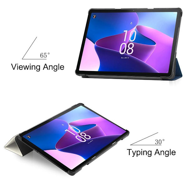 Tri-fold Fodral till Lenovo Tab M10 Gen 3 - Cat multifärg