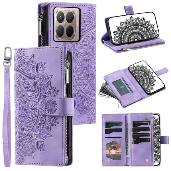 Xiaomi 17T Lompakkokotelo Mandala Purple