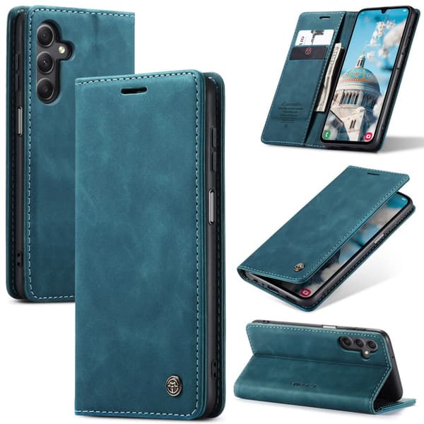 CASEME Retro Pung Taske til Samsung Galaxy A16 - Blå Blue