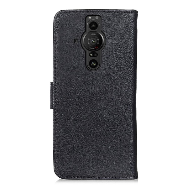 KHAZNEH Wallet Stand Case til Sony Xperia Pro-1 - Sort Black