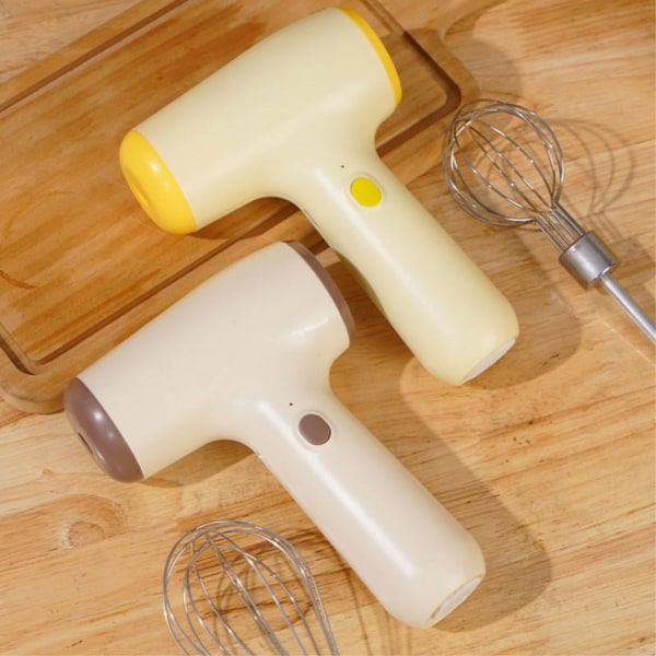 5-växlad sladdlös elektrisk handmixer Visp - Khaki Khaki
