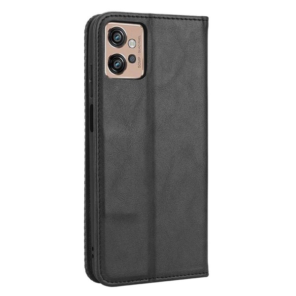Wallet Stand Flip Phone Case til Motorola Moto G32 4G - Sort Black