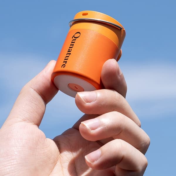 Elektrisk Luftpump Pump Magnetisk Camping Lampa Simring Inflator Luftmadrass Orange one size
