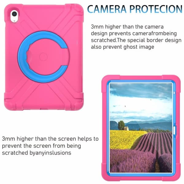 Heavy Duty Armor - deksel til iPad 10.9 2022 Gen 10 - Rosa Pink