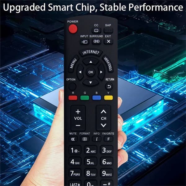 Fjernkontrollerstatning for N2QAYB000779 For Panasonic TV Black