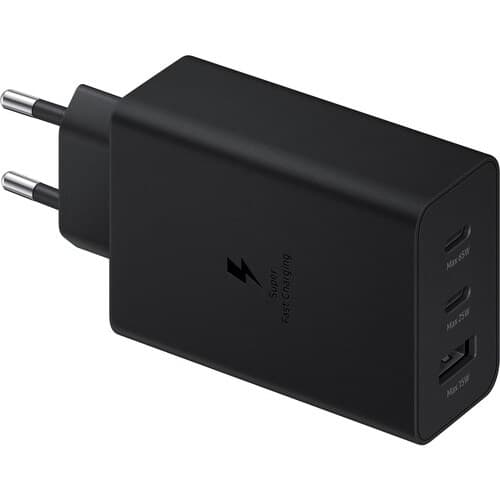 Samsung Fast Charger Trio 65W EP-T6530NBEGEU Sort Black