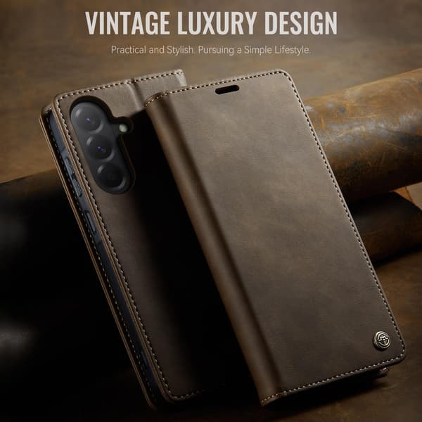 Til Samsung Galaxy A37 5G CASEME 023 Lommebokdeksel Brown