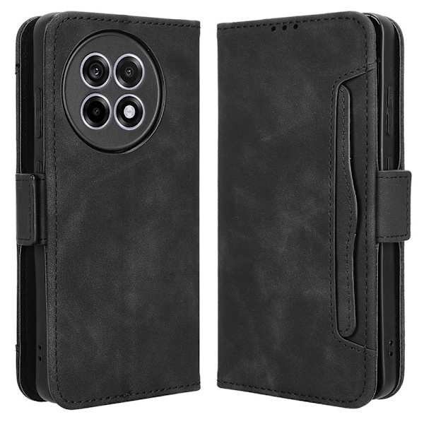 Til OnePlus 13R Case Pung Etui Shell Telefon Case Ekstra kort - Sort Black